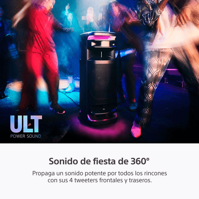Parlante Sony ULT Tower 10 SRS-ULT1000 1000W negro sonido de fiesta