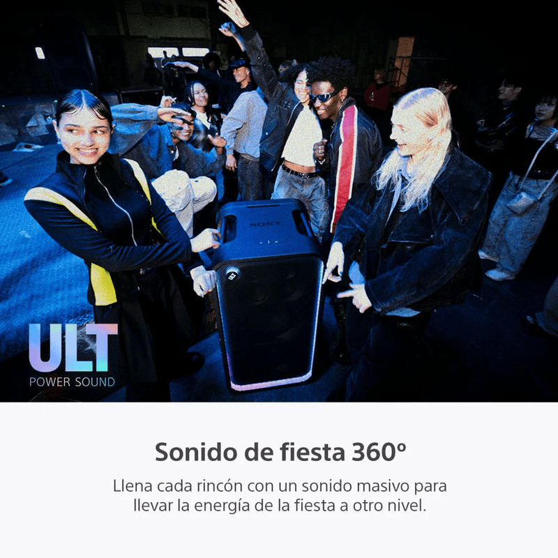 Parlante Sony ULT Tower Max SRS-ULT3000 2150W negro sonido 360
