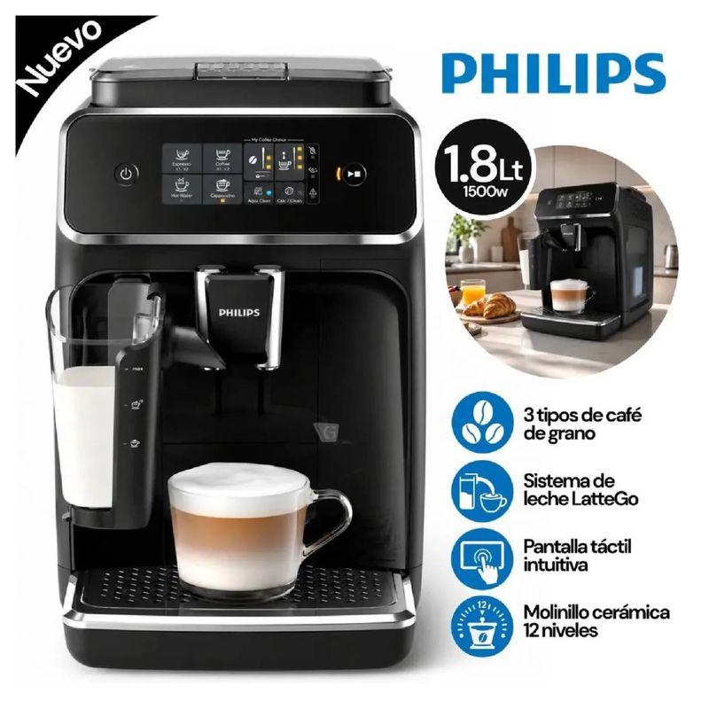 Cafetera Philips LatteGo EP2231 superautomática 1500 W garantía