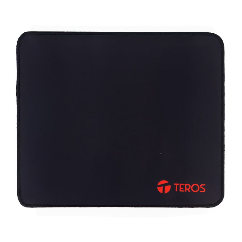 Mouse pad Teros TE-3017S de tela con borde cosido frontal