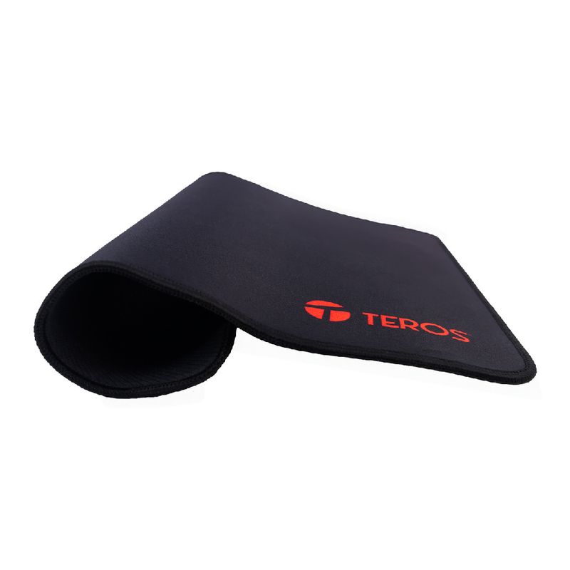 Mouse pad Teros TE-3017S de tela con borde cosido lateral