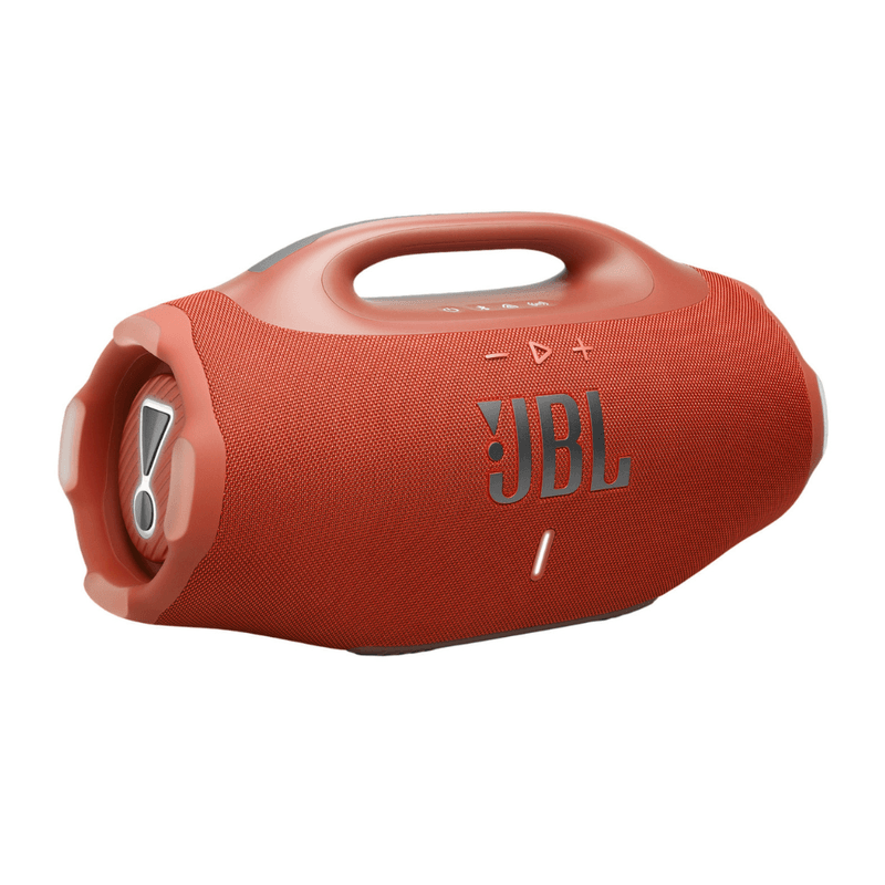 Parlante JBL Boombox 4 210W Bluetooth 5.4 IP68 naranja oblicuo