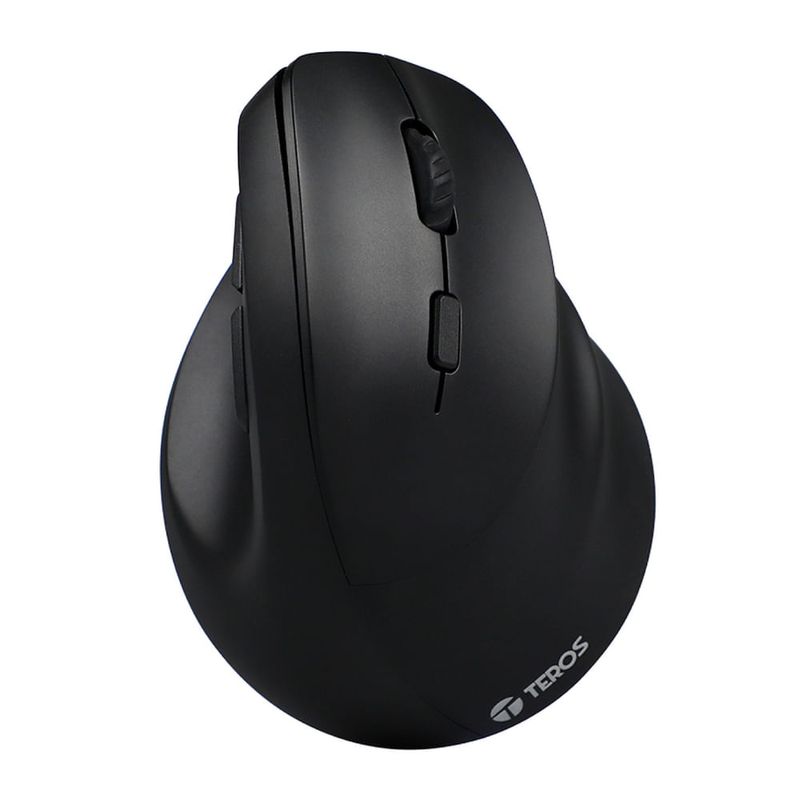 Mouse ergonómico Teros TE-5169N Bluetooth 2400 DPI negro frontal