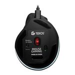 Mouse ergonómico Teros TE-5169N Bluetooth 2400 DPI negro base