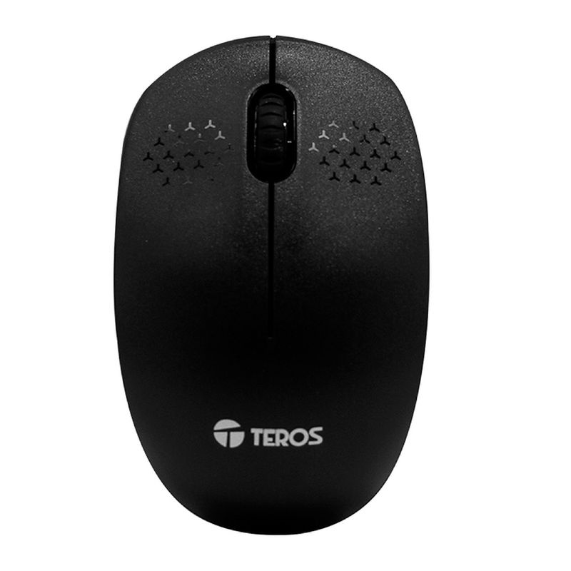 Kit Mouse y Teclado Teros TE-4071S negro frontal