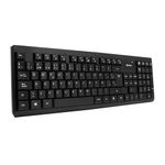 Kit Mouse y Teclado Teros TE-4071S negro teclado frontal oblicuo