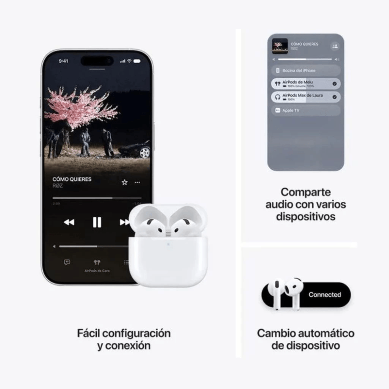Audífonos Apple AirPods 5 TWS Bluetooth ANC IP57 blanco características
