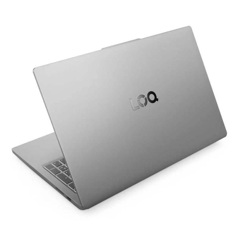 Laptop Lenovo LOQ Ryzen 7 16GB RTX 3050 512GB SSD dorsal oblicuo