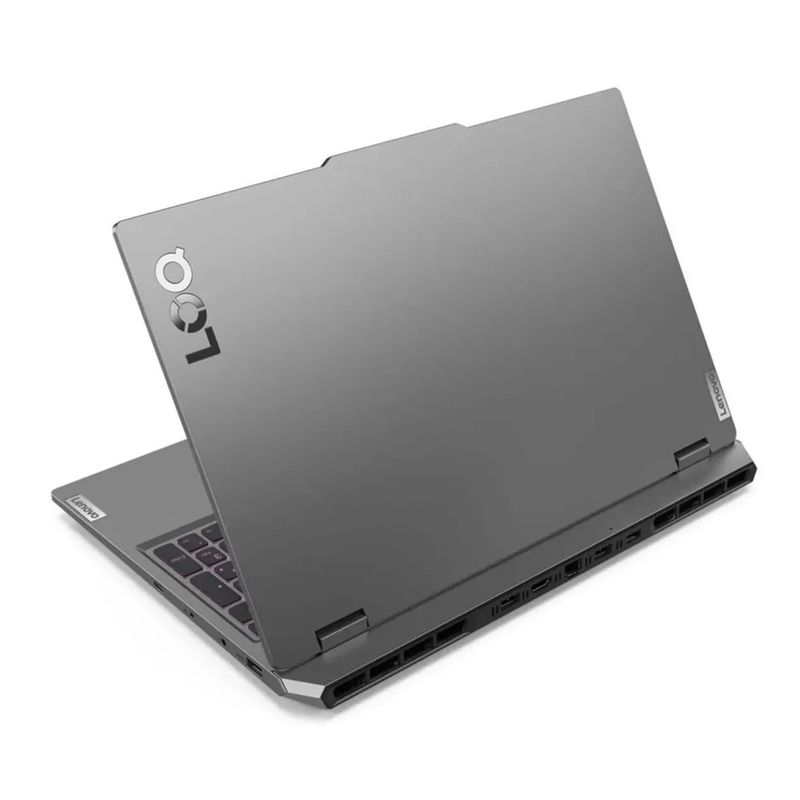 Laptop gamer Lenovo LOQ i5 RTX 3050 8GB 512GB SSD dorsal oblicuo