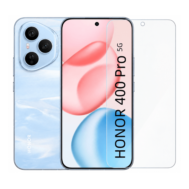 Honor 400 Pro 5G 512GB 12GB RAM 200MP azul y mica hidrogel frontal