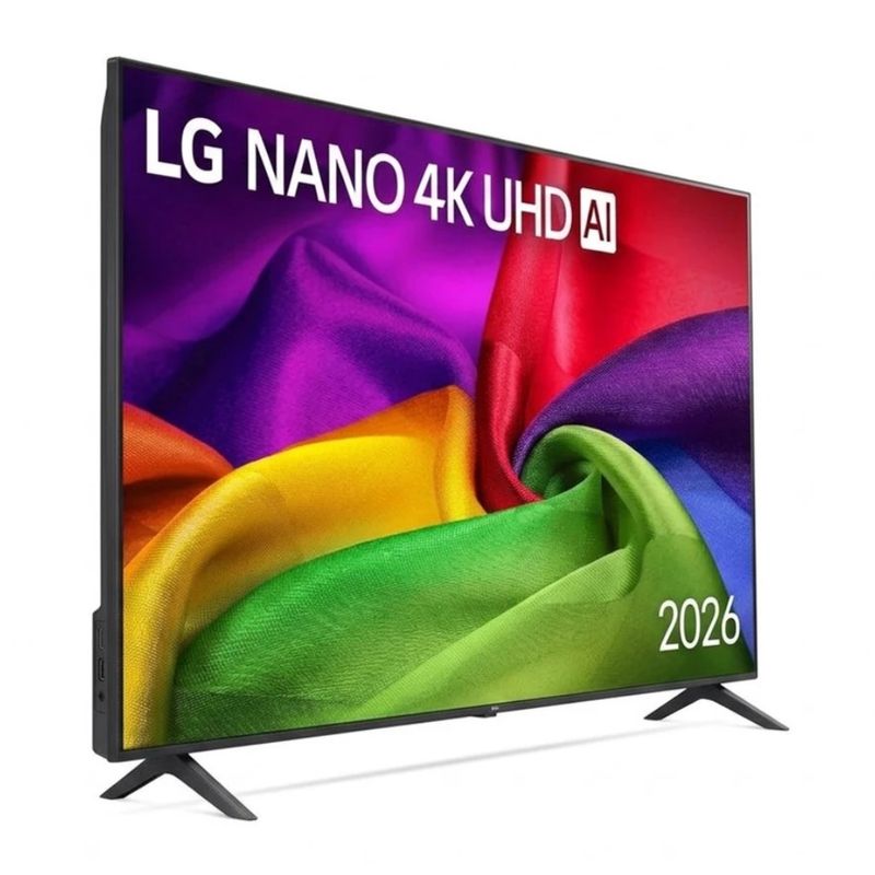 Smart TV LG 65NU800BPSB 65 NanoCell 4K negro frontal oblicuo