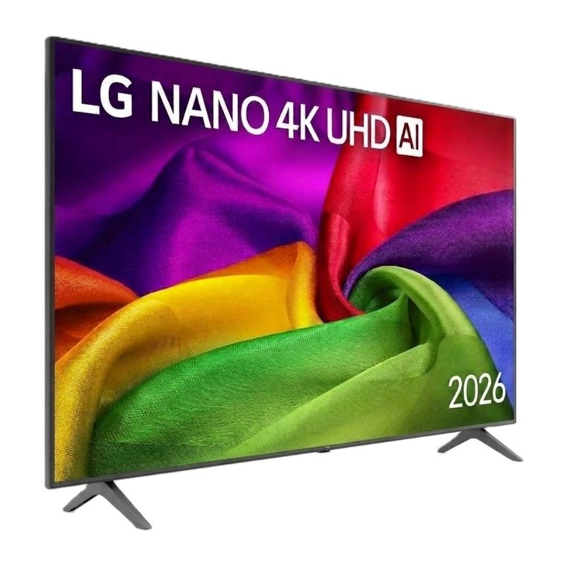 Smart TV LG 75NU800BPSB 75" NanoCell 4K negro frontal oblicuo