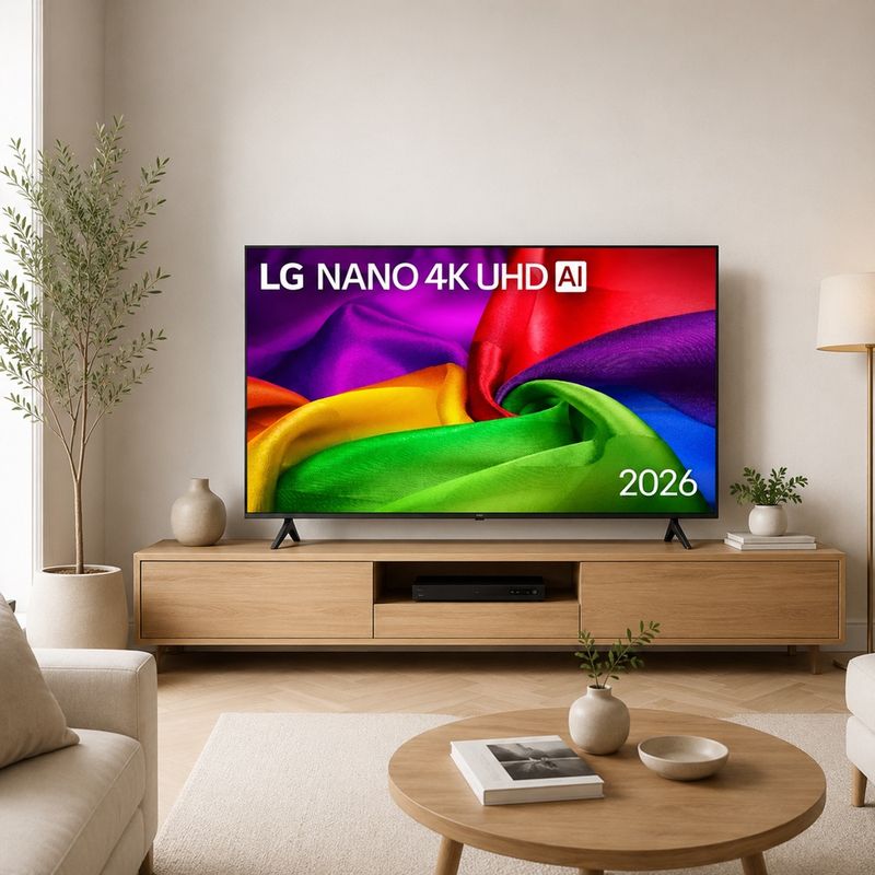 Smart TV LG 75NU800BPSB 75" NanoCell 4K negro ambiente