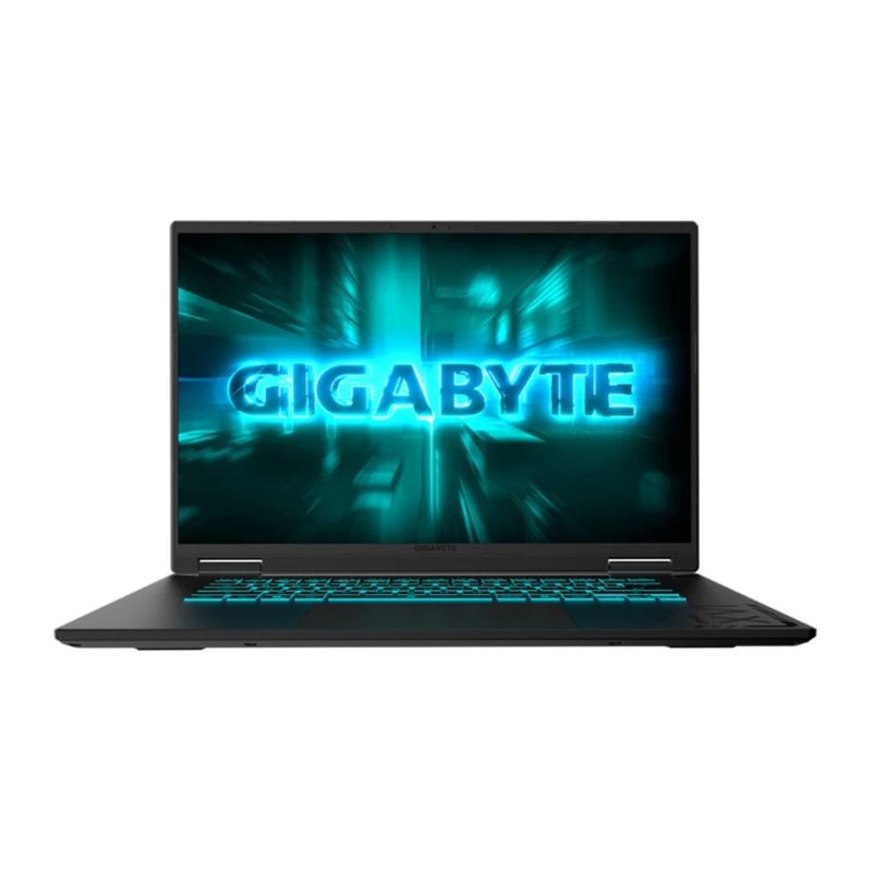 Laptop Gigabyte A16 Ryzen AI 7 RTX 5060 1TB SSD negro frontal