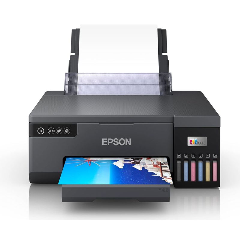 Impresora fotográfica Epson EcoTank L8050 Wi-Fi frontal