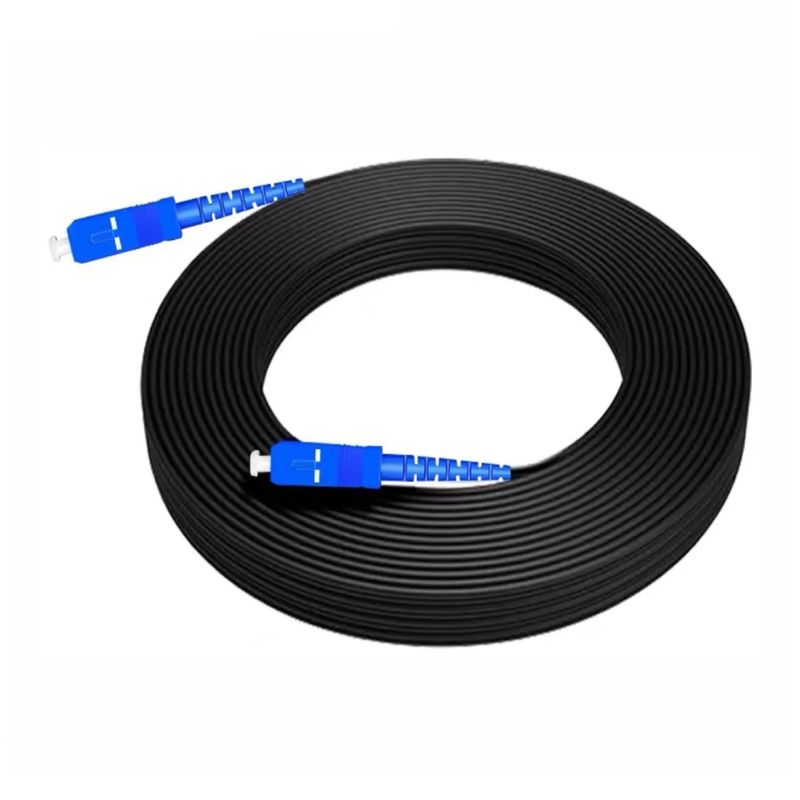 Cable Fibra Óptica Netcom SC-SC UPC 150 m monocomando frontal oblicuo