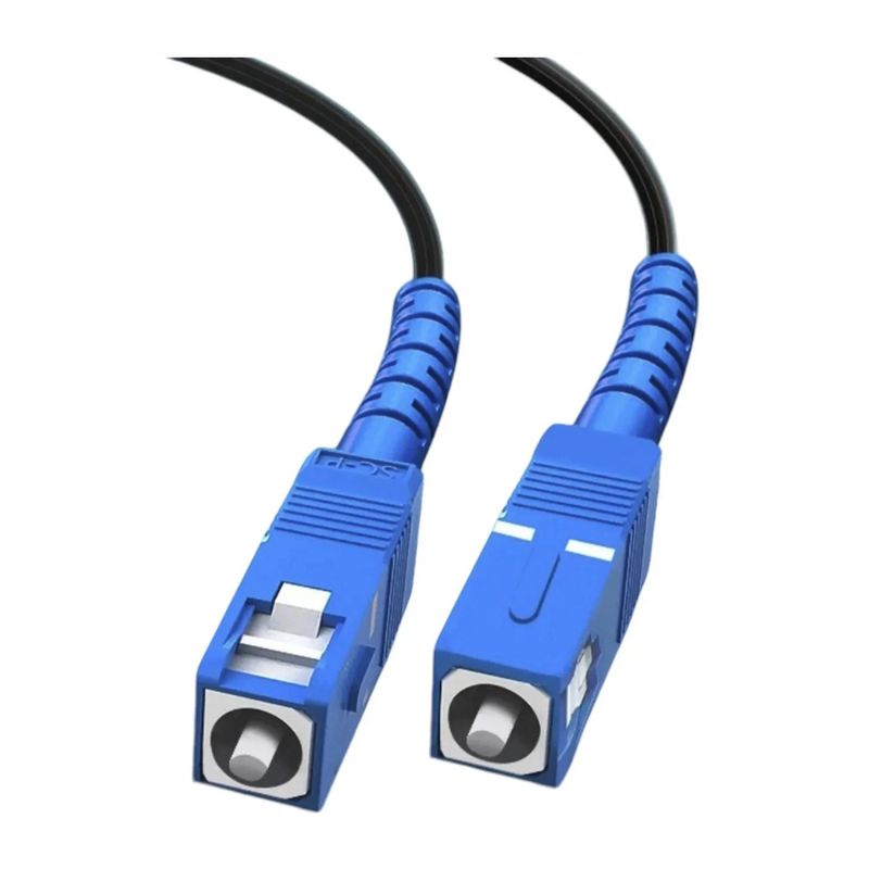 Cable Fibra Óptica Netcom SC-SC UPC 150 m monocomando negro conectores