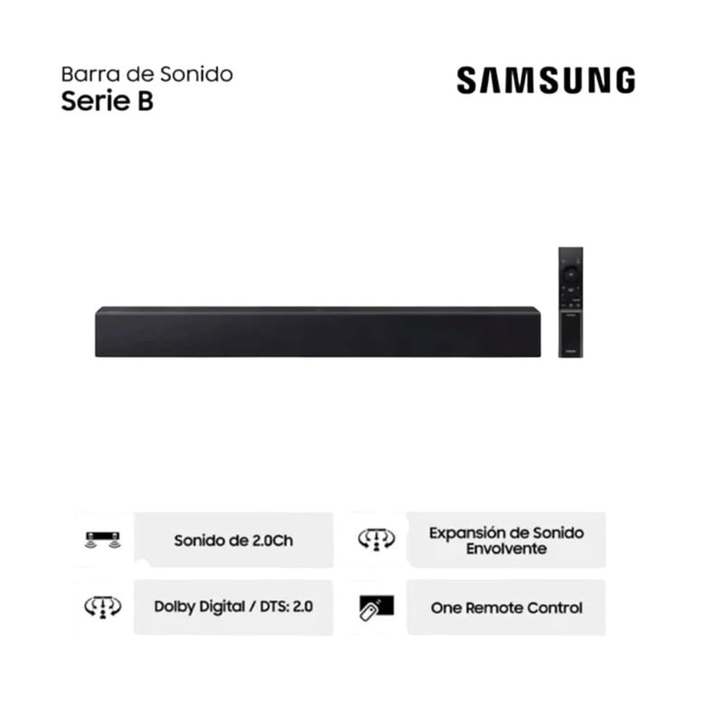 Barra Samsung HW-B400F-PE 40 W Dolby Bluetooth Negro atributos