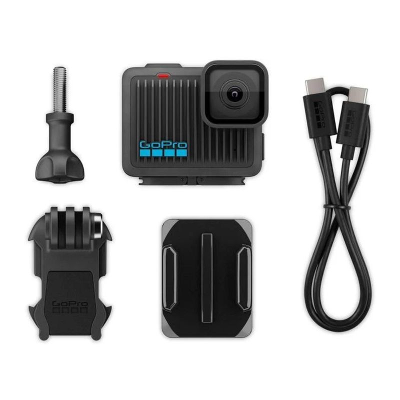 Cámara de acción GoPro Hero 4K 30 fps pantalla táctil negro contenido