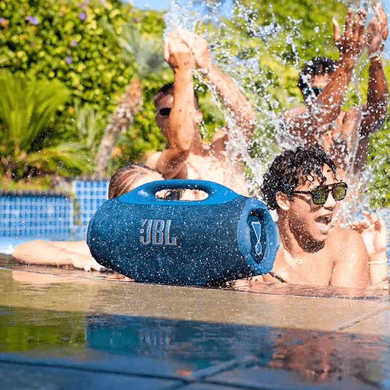 Parlante JBL Boombox 4 210W Bluetooth 5.4 IP68 azul certificación IP68