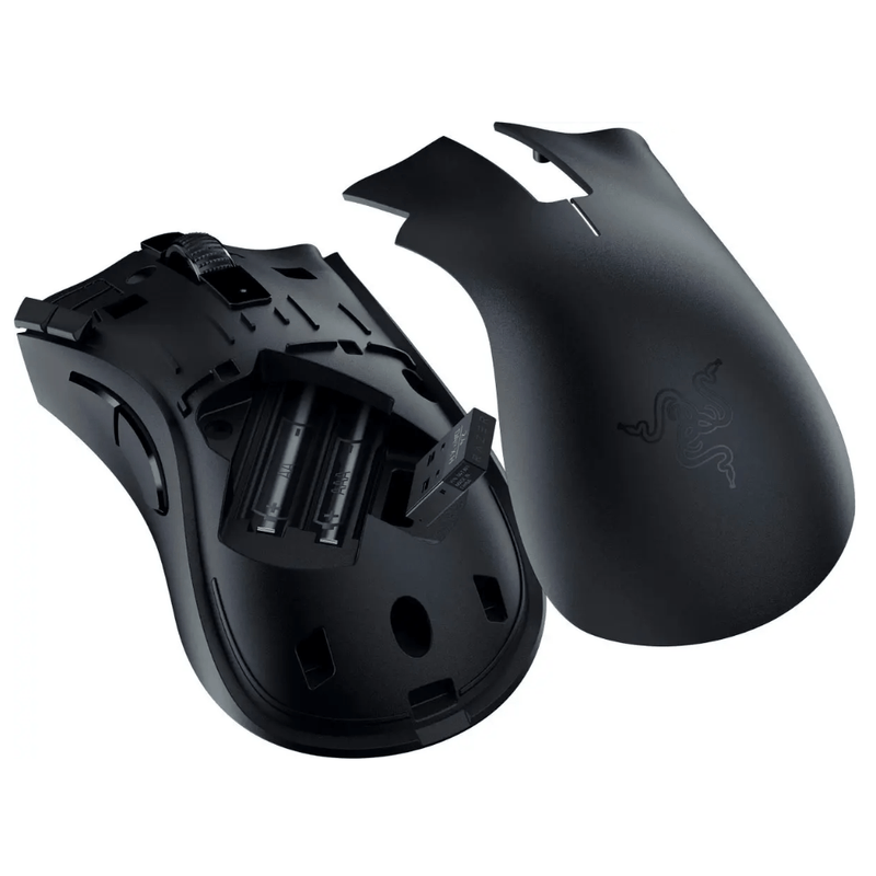Mouse Razer DeathAdder V2 X, 14000 DPI, negro frontal oblicuo