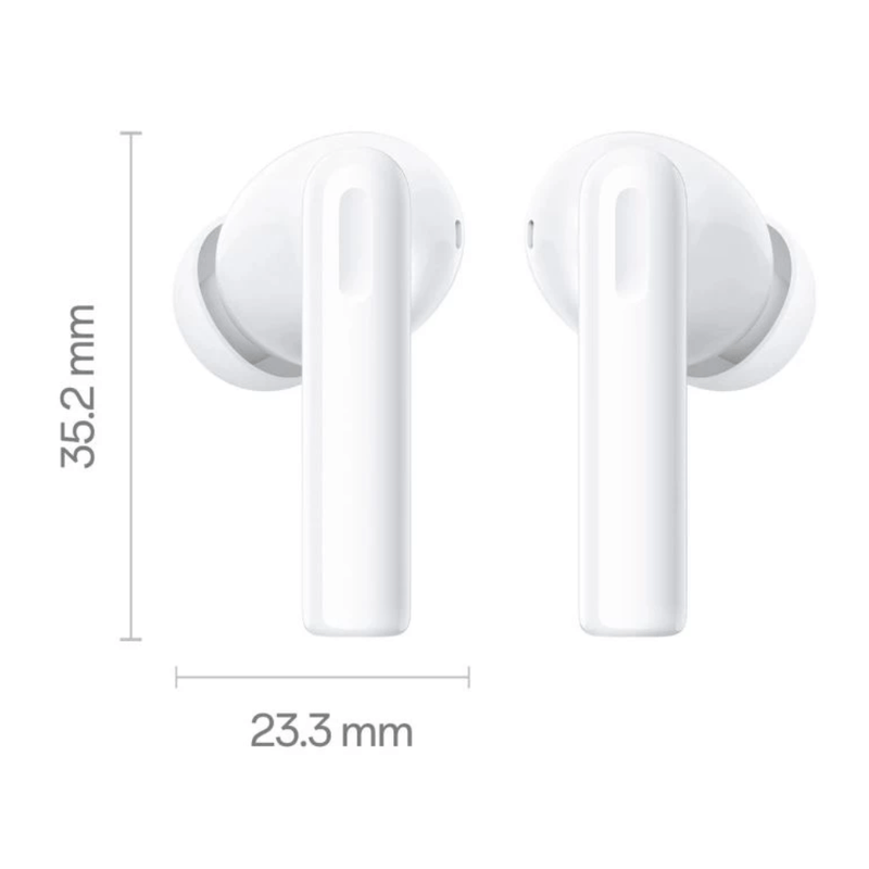 Audífonos OPPO Enco Buds2 TWS Bluetooth 5.2 IPX4 blanco dimensiones audífonos