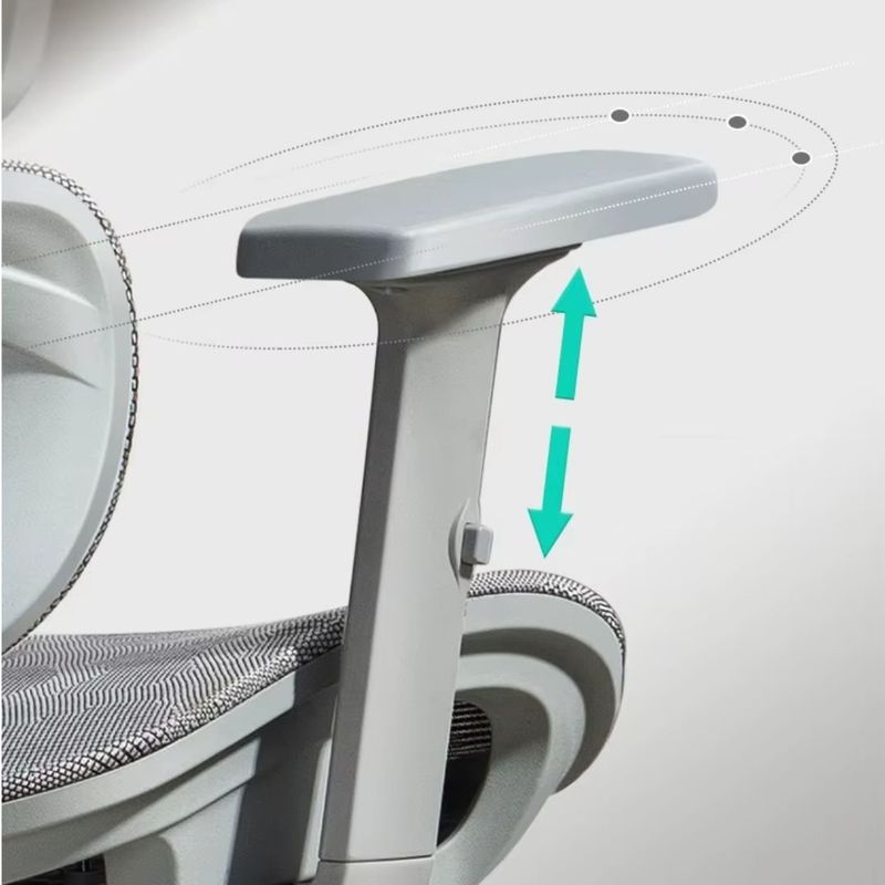 Silla ergonómica Plus CADI reclinable gris reposamanos