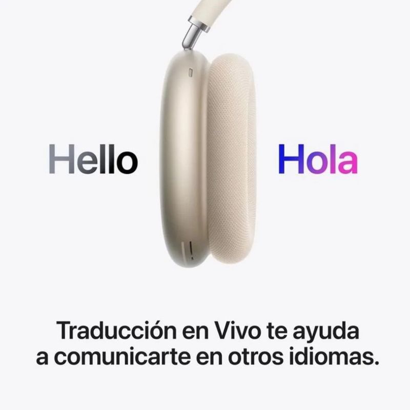 AirPods Max 2 Bluetooth 5.3 cancelación ruido starlight diseño over-ear