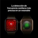 Apple Watch Series 12 GPS 46mm OLED WR50 dark bronze frecuencia cardiaca