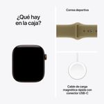 Apple Watch Series 12 GPS 46mm OLED WR50 dark bronze contenido de caja
