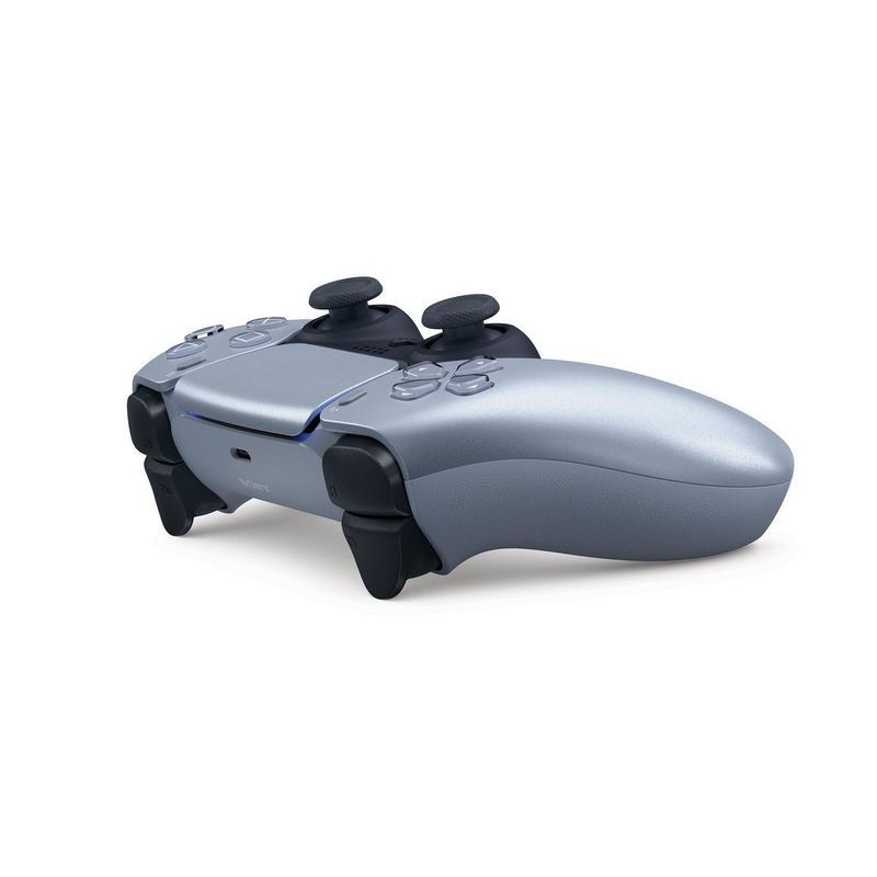 Mando Sony DualSense para PS5 inalámbrico plateado diagonal