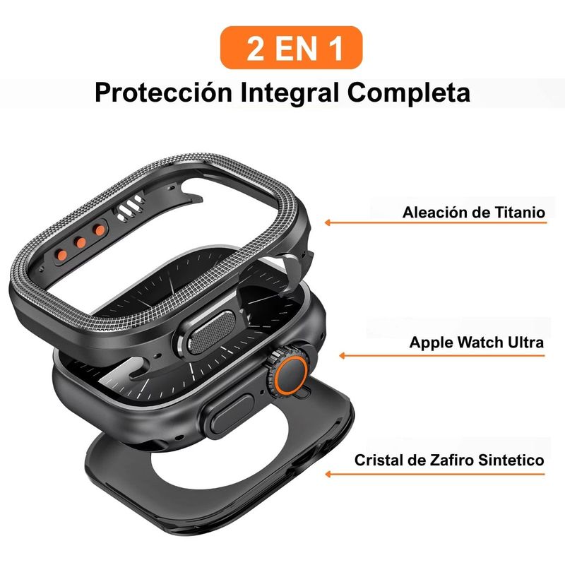 Case Urvoi Military para Apple Watch Ultra 49 mm negro características