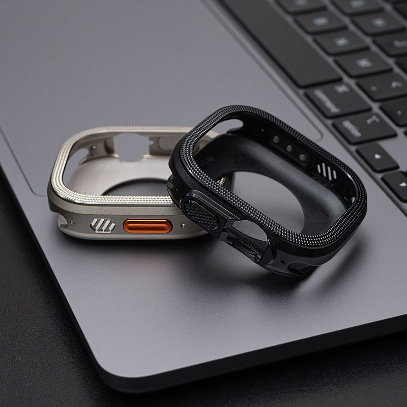 Case Urvoi Military para Apple Watch Ultra 49 mm negro color