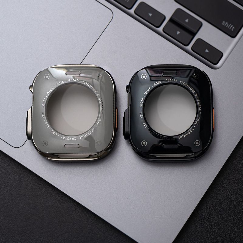 Case Urvoi Military para Apple Watch Ultra 49 mm negro frontal