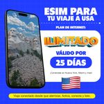 eSIM MIFI Estados Unidos, datos ilimitados por 25 días calidad beneficios