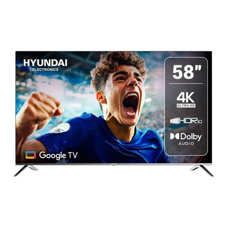 Smart TV Hyundai HYLED5812G 58 4K Google TV 2025 frontal