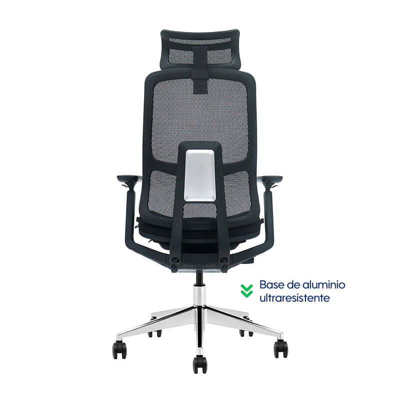 Silla Evox Ultimate C24 ergonómica reclinable, negra dorsal
