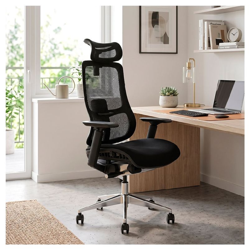 Silla Evox Ultimate C24 ergonómica reclinable, negra espacio