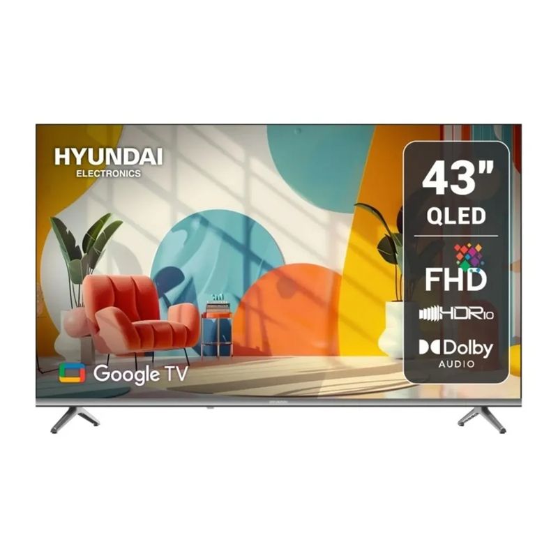 Smart TV Hyundai HYLED4326QG 43 FHD Google TV 2025 frontal