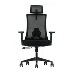 Silla Evox Ultimate C16 reclinable 150 kg, negra frontal