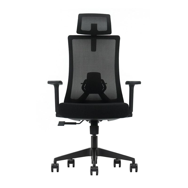 Silla Evox Ultimate C16 reclinable 150 kg, negra frontal