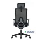 Silla Evox Ultimate C16 reclinable 150 kg, negra dorsal