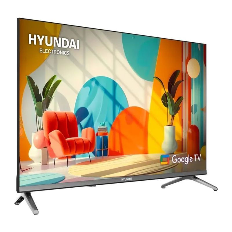 Smart TV Hyundai HYLED3259QG 32 HD QLED Google TV frontal oblicuo
