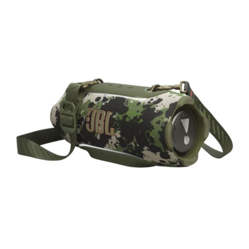 JBL Xtreme 5 130 W Bluetooth 6.0 hasta 28 h IP68 camuflado con correa transporte frontal