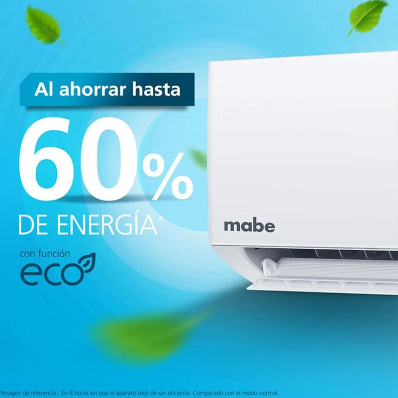 Aire acondicionado Mabe Inverter 9000 BTU con Wi-Fi potencia
