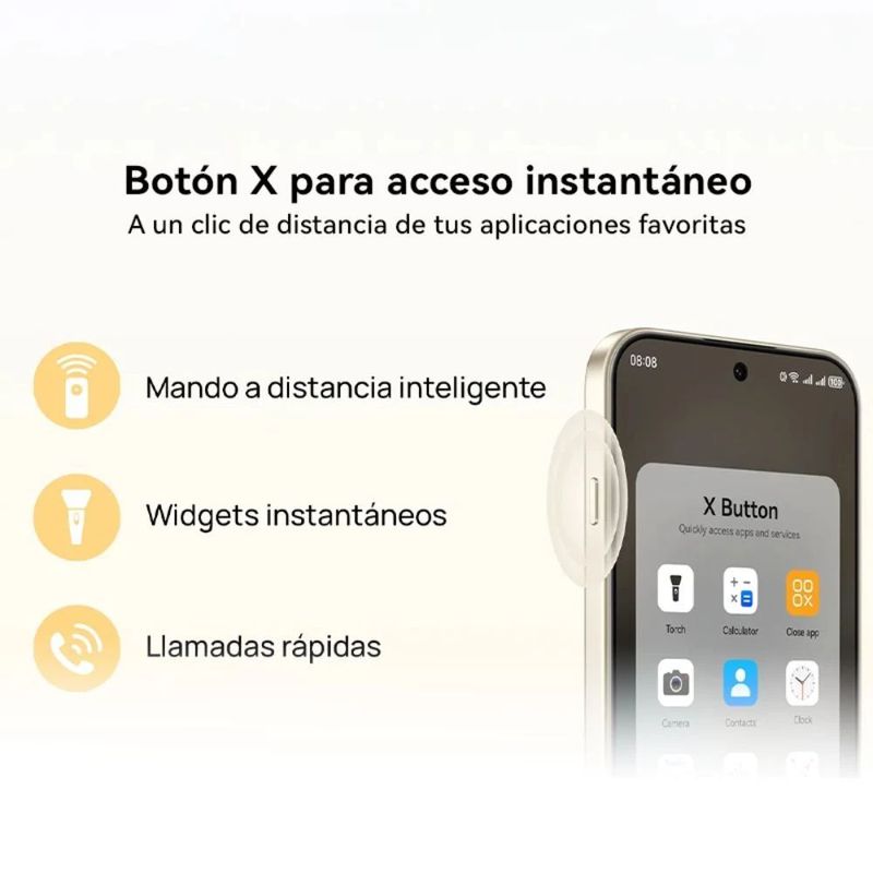 Huawei Nova 15 Max 4G eSIM 256GB 8GB RAM 50MP negro botón X