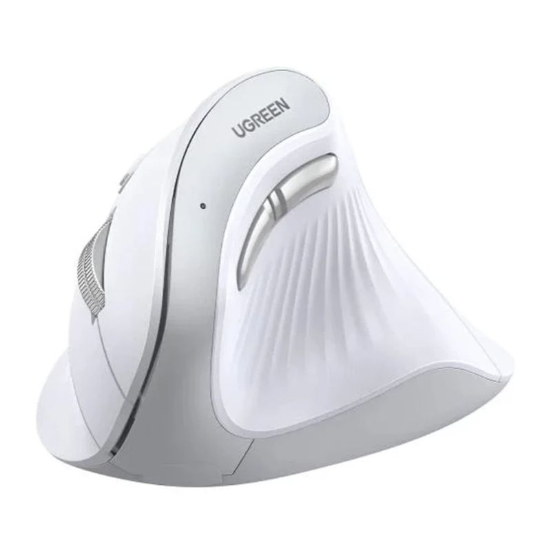 Mouse Vertical Ugreen 45759 4000 DPI Blanco frontal oblicuo