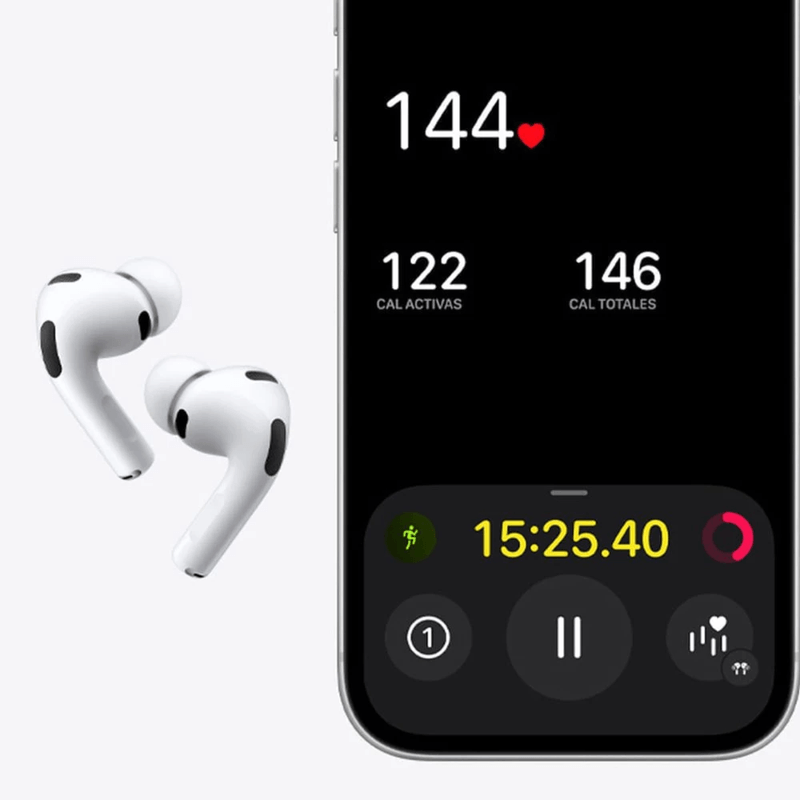 AirPods Pro 3 true wireless ANC IP57 hasta 30 h blanco enlace app