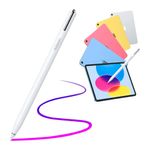 Lápiz digital Ugreen para iPads conexión Bluetooth blanco frontal oblicuo