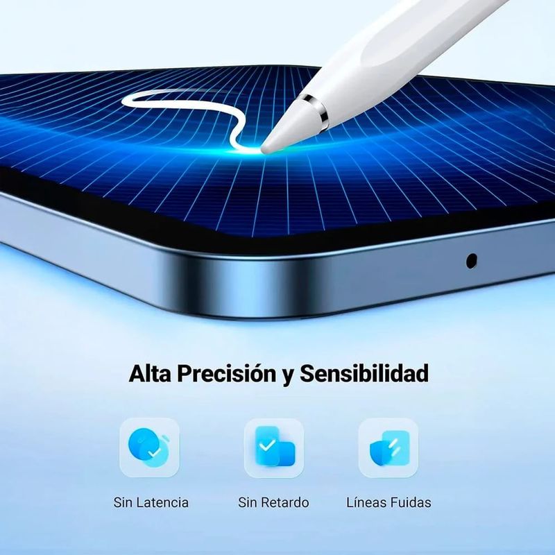 Lápiz digital Ugreen para iPads conexión Bluetooth blanco precisión